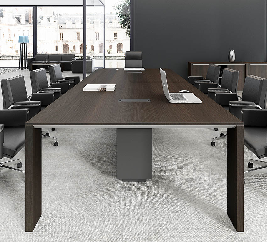 現(xiàn)代簡(jiǎn)約長(zhǎng)條10人油漆實(shí)木會(huì)議桌廠家直銷(xiāo)