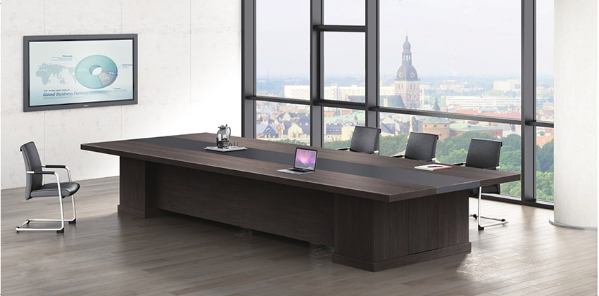 現代簡約長條12人實木油漆會議桌會議臺洽談桌價格批發