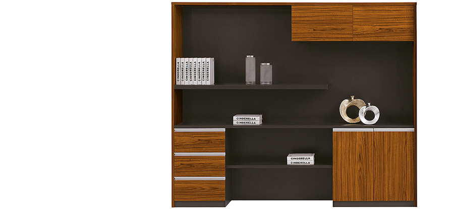 現代時尚辦公實木文件柜