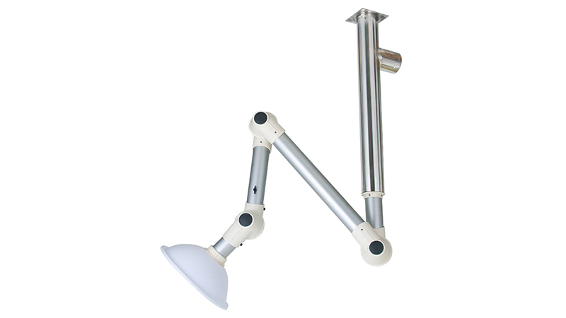 實驗室鋁合金三節萬向抽氣罩