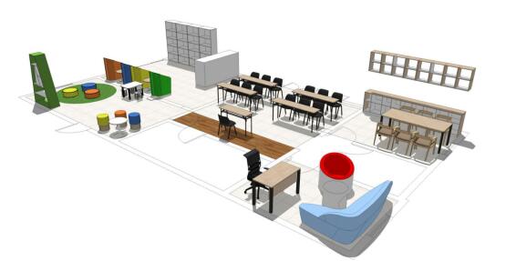 社區服務中心辦公桌椅