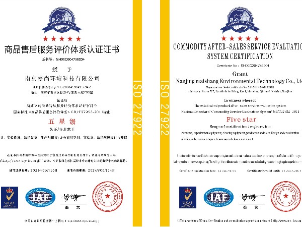 商品售后服務(wù)服務(wù)評(píng)價(jià)體系認(rèn)證證書